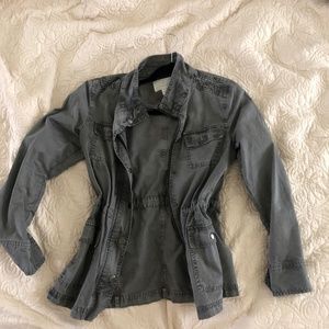 Lightweight Gray Utility Jacket